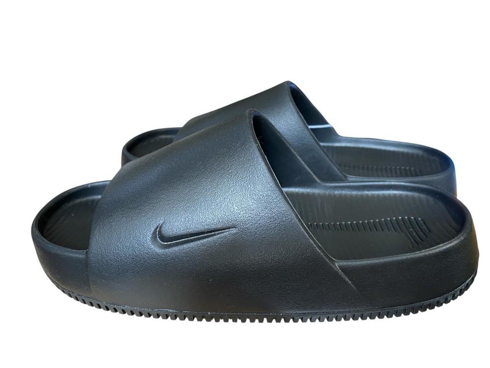 Nike Calm Slides Mens Size 9 Womens 10 Black/Black FD4116-001 NEW
