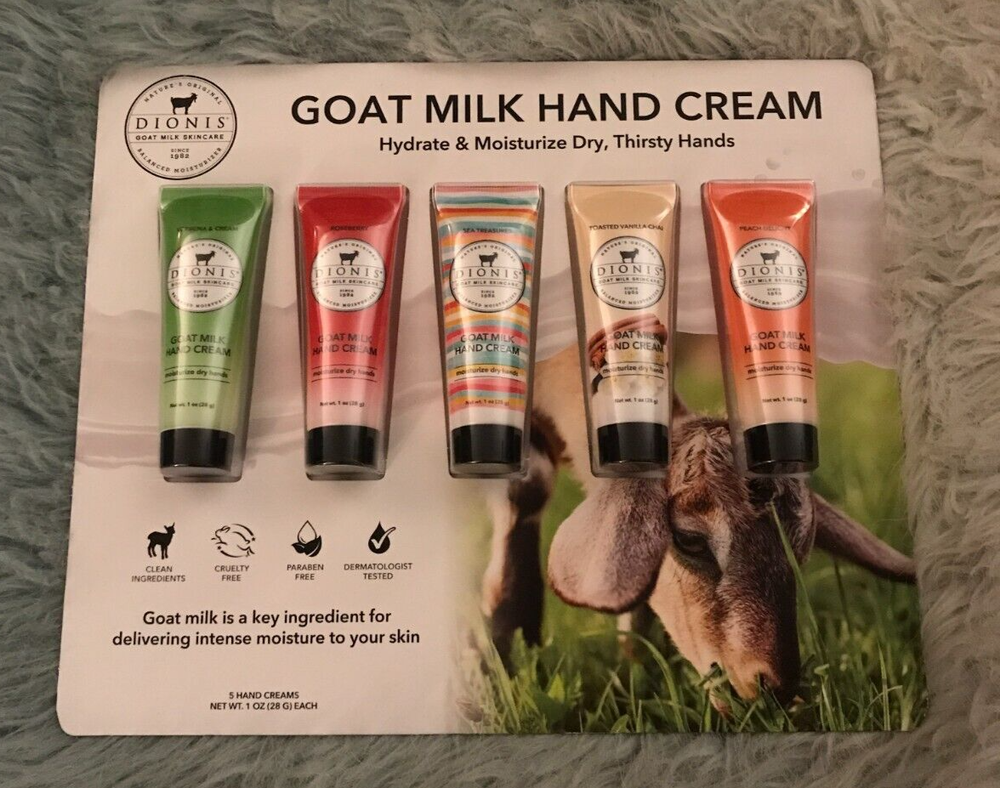 NEW - Dionis Goat Milk Skincare - 5 Pack of 1 oz Hand Creams