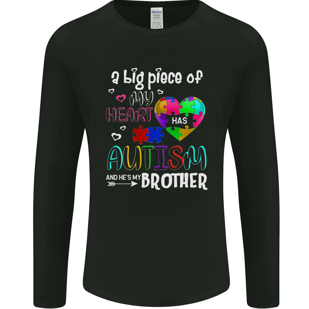 And Hes My Brother Autistic Autism ASD Mens Long Sleeve T-Shirt