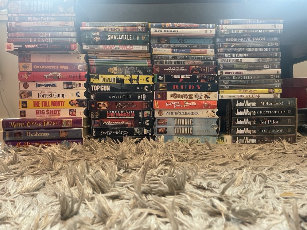 Huge DVD And Vhs Collection Lot
