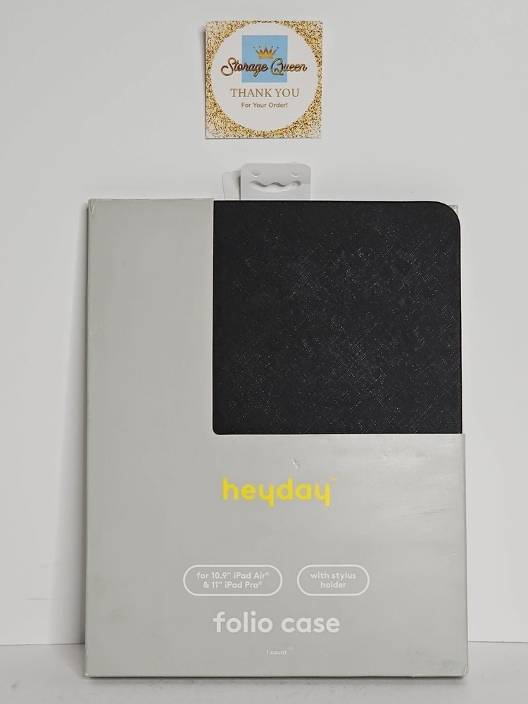 Apple iPad Air 10.9 inch and iPad Pro 11 inch Case - heyday Black