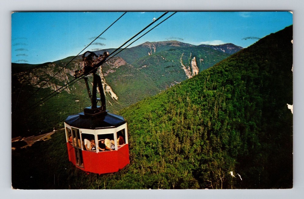 Franconia NH-New Hampshire, Close Up Of Tram Car Antique Vintage c1970 Postcard
