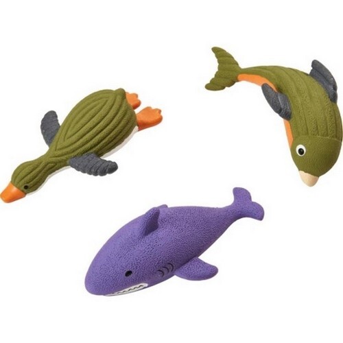 Latex Sea Friends Dog Toy Assorted 1 Count / 8 Inches