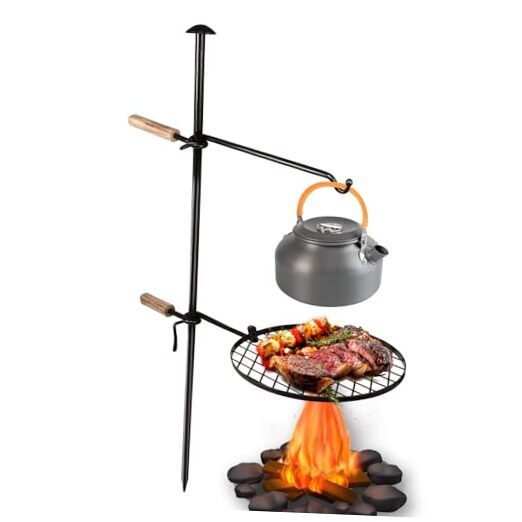 Campfire Grill Grate Fire Pit Grill Grate Open Fire Cooking Equipment for