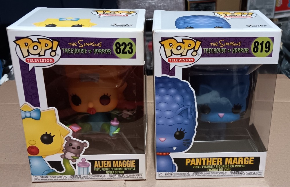 Funko POP! - Alien Maggie & Panther Marge - The Simpsons - Treehouse Of Horror