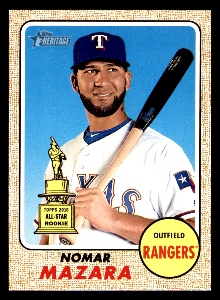 2017 Topps Heritage Nomar Mazara SP #483 - Texas Rangers