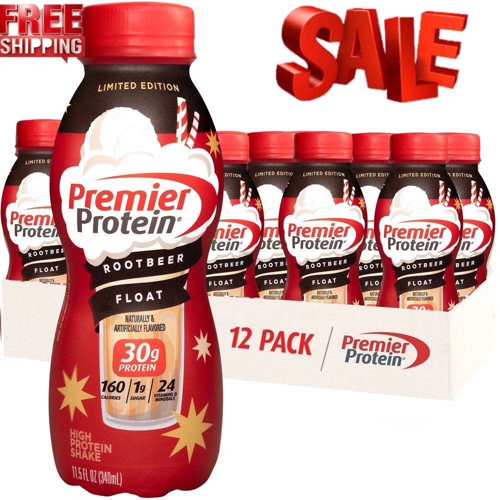 Premier Protein Shake, Root Beer Float Limited Time, 30g Protein, 11.5 fl oz, 12-image