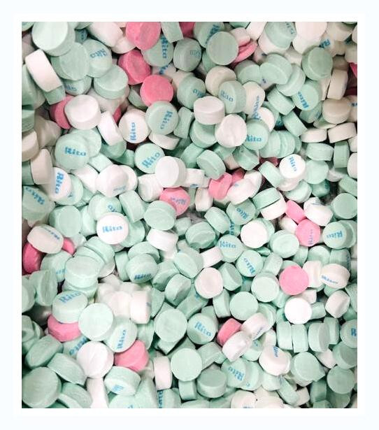 White Green Pink Custom Mix Mints Candies 5 LBs Candy FREE SHIP LOWER 48