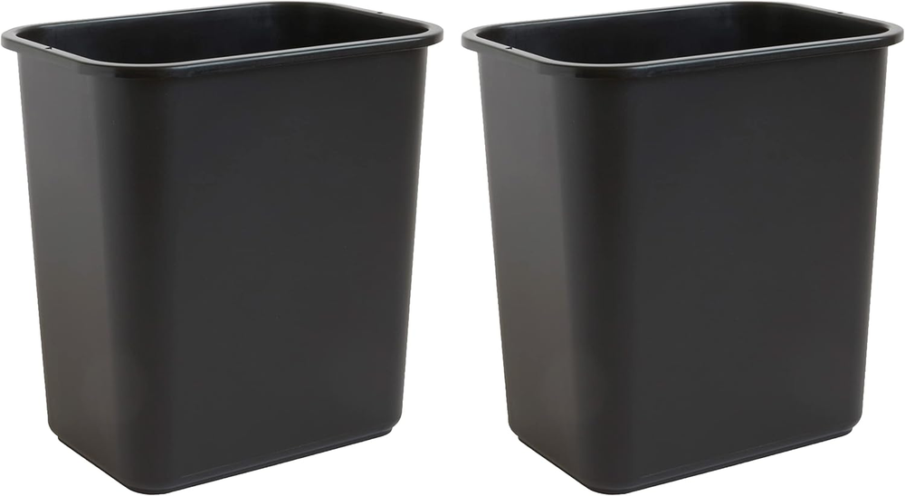 7 Gallon / 28 Quart Space Saving Trash Wastebasket, Fits under Desk and Small, N