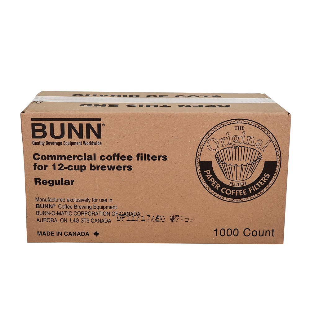 12-Count Commercial Coffee Filters Bulk 1000 Pack for 12-Cup Brewers