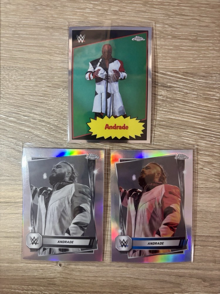 2025 Topps Chrome Andrade Lot - Sepia Refractor & 1985 Throwback