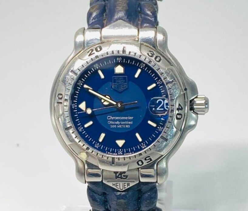 TAG Heuer 6000 WH5213 Automatic Blue Chronometer Men's Watch from JP