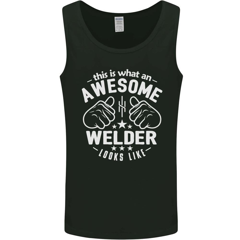 This Is What an Awesome Welder Looks Like Mens Vest Tank Top