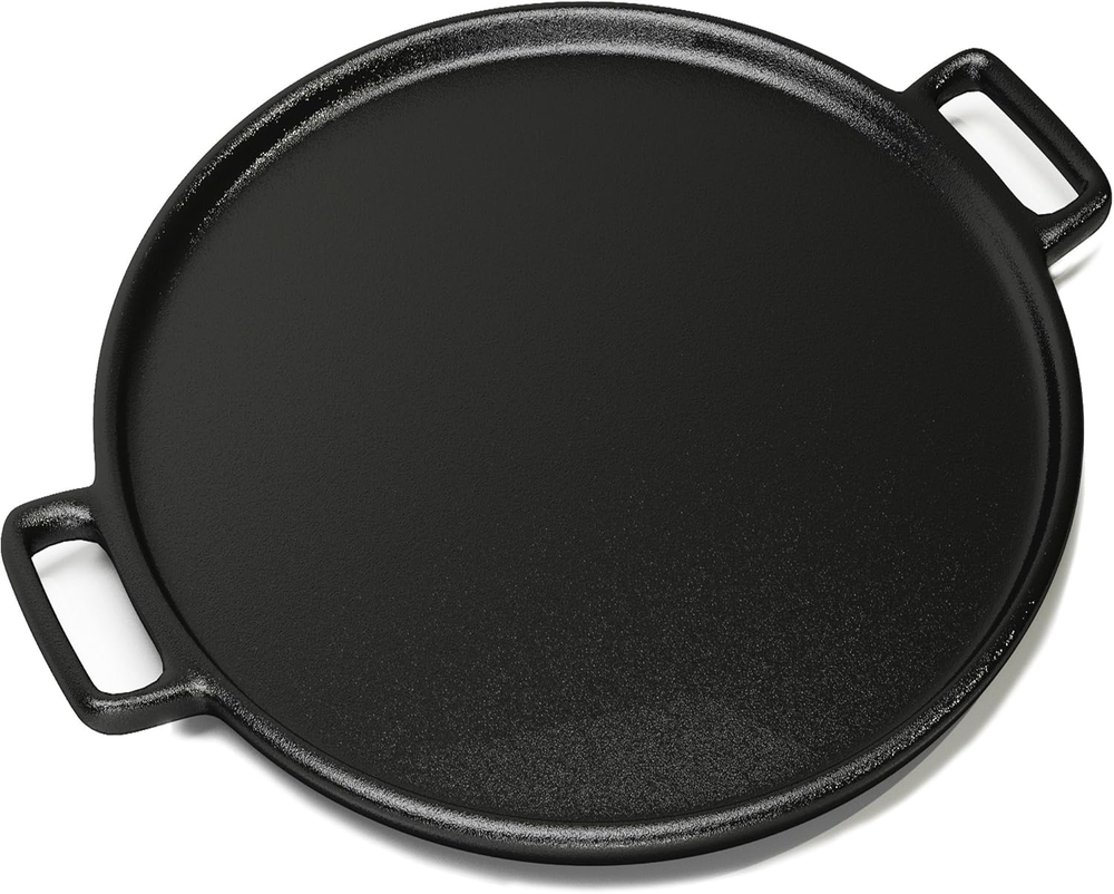 Cast Iron Pizza Pan-14” Skillet for Cooking, Baking,