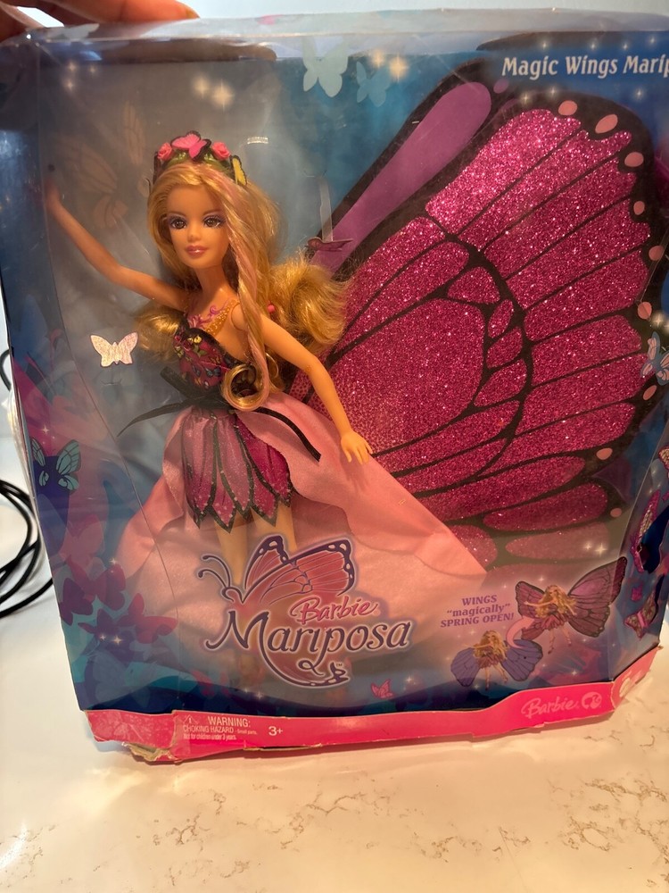 Mattel Barbie Mariposa Magic Wings Doll - Purple (L8585)