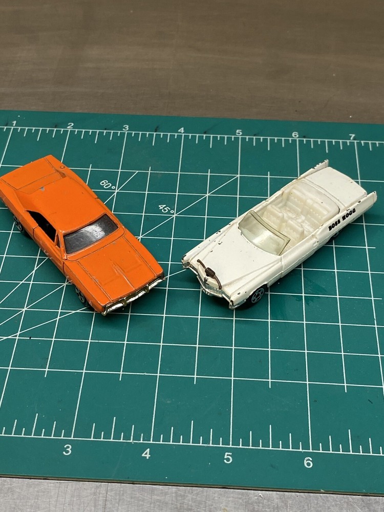 Vintage 1981 Dukes of Hazzard General Lee Boss Hogg Dodge Charger  Ertl USA LOT