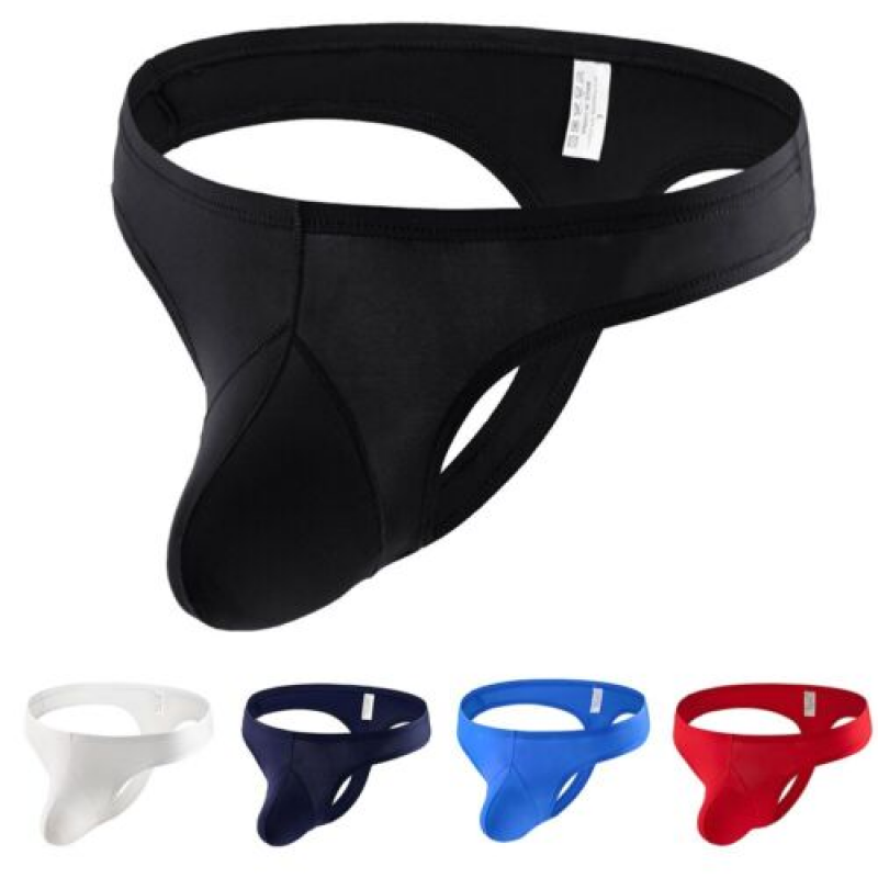 Men's Soft Mesh Pouch G String Thongs Low Rise Bikini Briefs Underwear