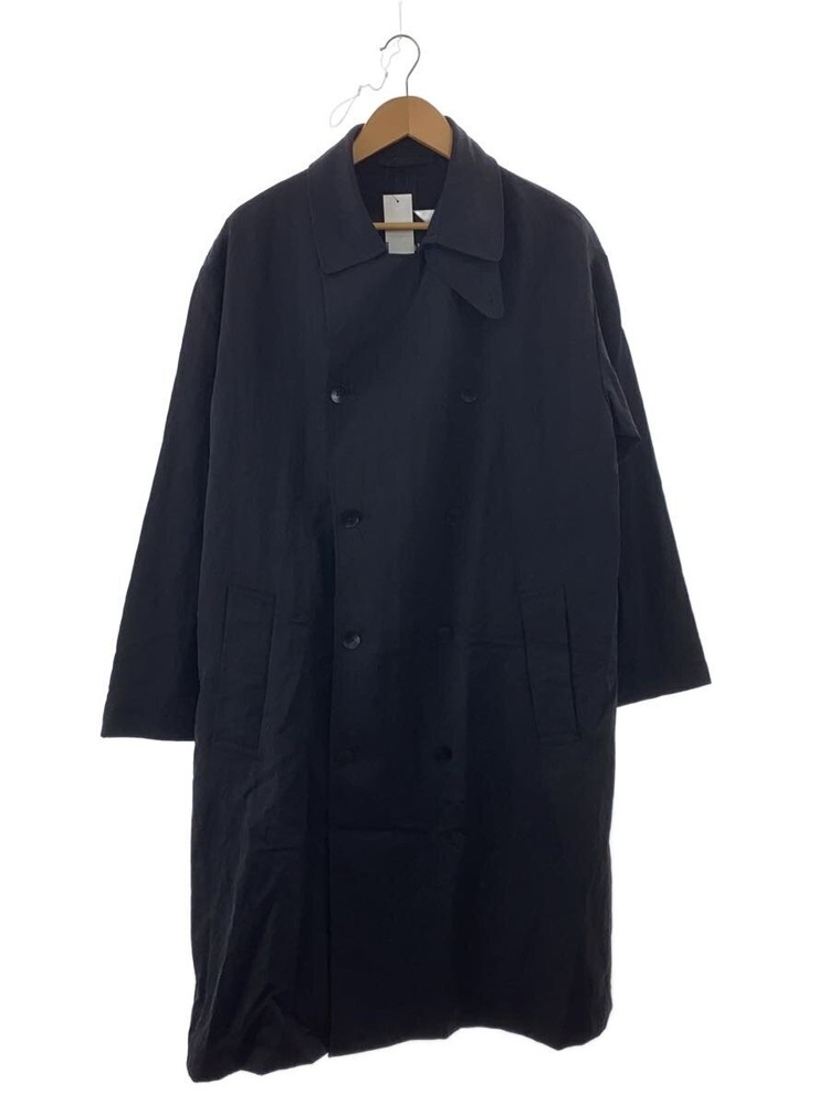 Aton Shrink Nylon Ny Trench Coat/Trench Coat/4/Nylon/Blk/Plain/6682609 3361