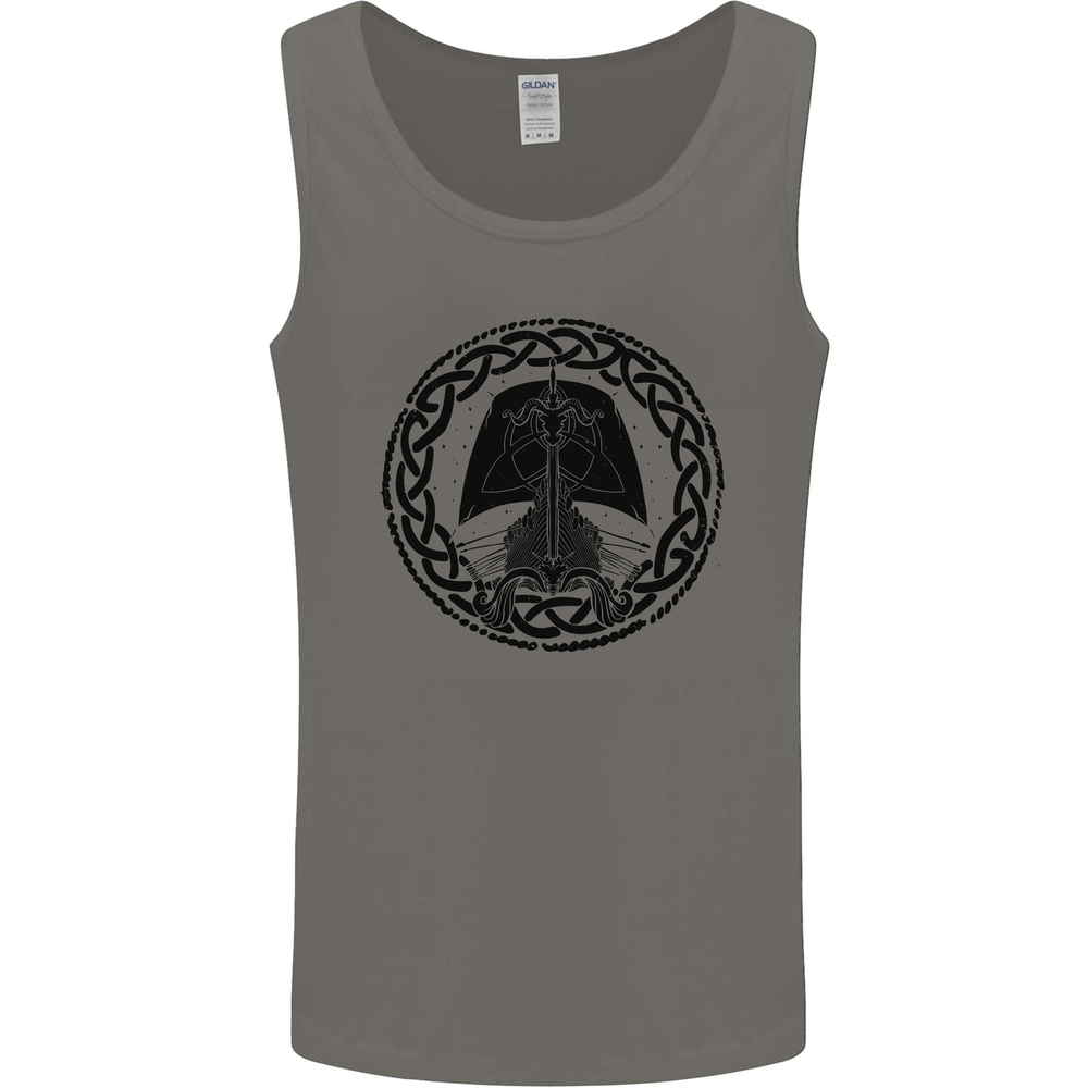 A Viking Ship Mens Vest Tank Top