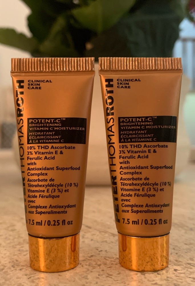 Peter Thomas Roth C Brightening Moisturizer Mini Duo 0.25oz Fresh Sealed