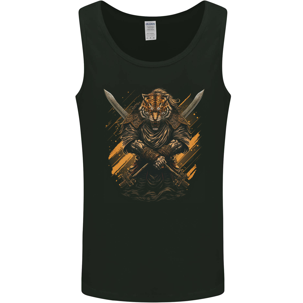 Tiger Warrior Fantasy MMA Martial Arts Mens Vest Tank Top
