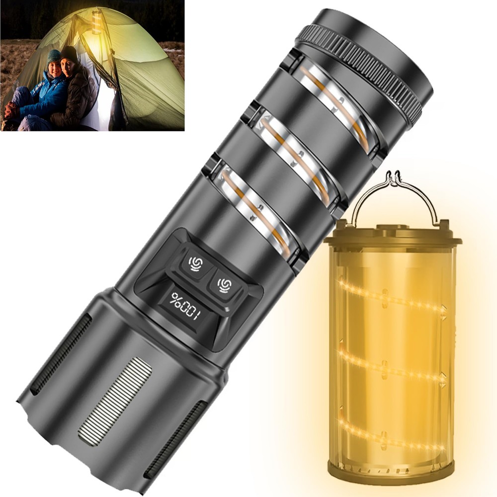 2000 Lumen Rechargeable Tactical LED Flashlights Super Bright