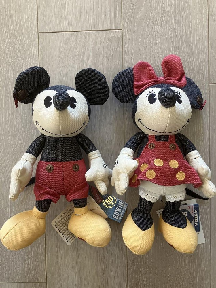 Edwin Denim Disney Mickey and Minnie Plush Tag Jeans
