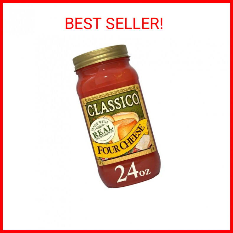 Classico Four Cheese Tomato Spaghetti Pasta Sauce (24 oz Jar)