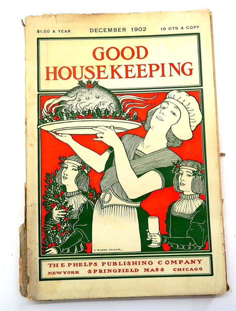 Antique 1902 GOOD HOUSEKEEPING Magazine from December '02 Monthly Mag ~ Nice