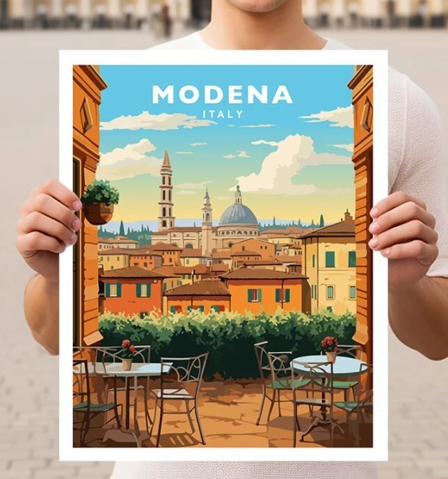 Modena Italy Travel Wall Art Poster Print