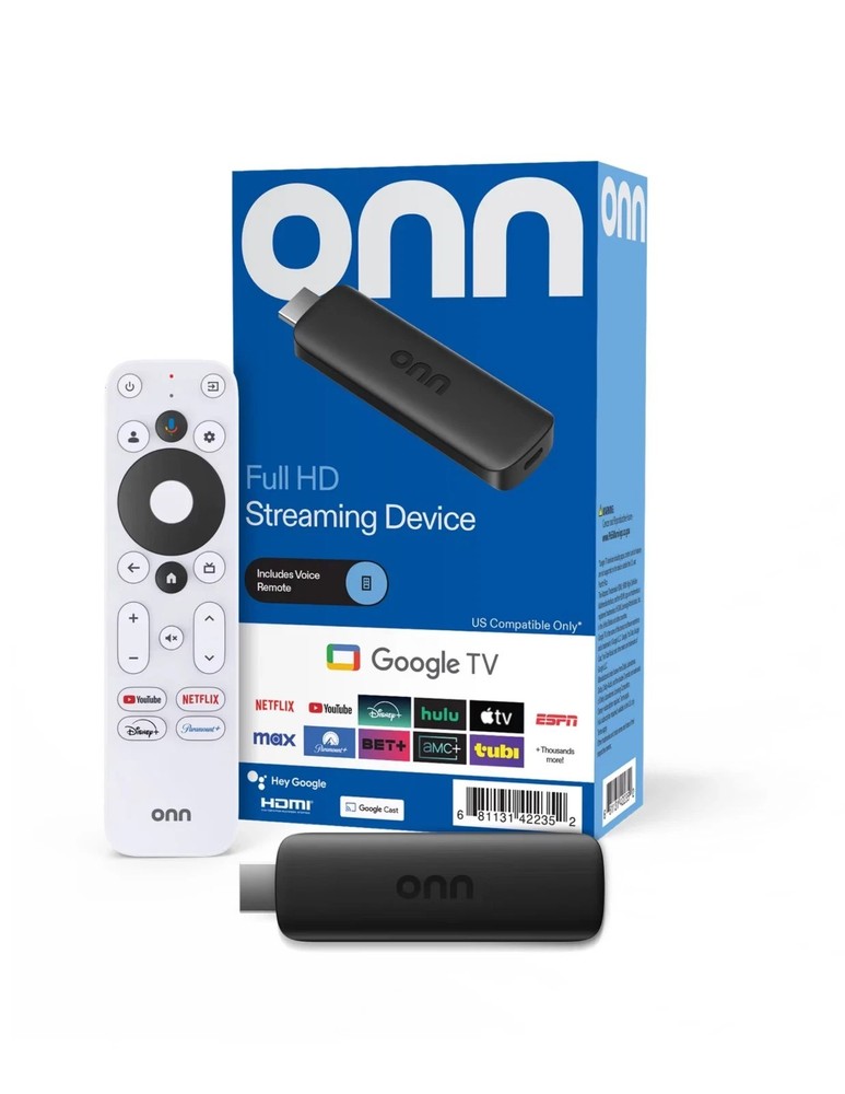 onn 4K Streaming Device Google TV - Fast Streaming Ultra HD 8GB Storage 2GB