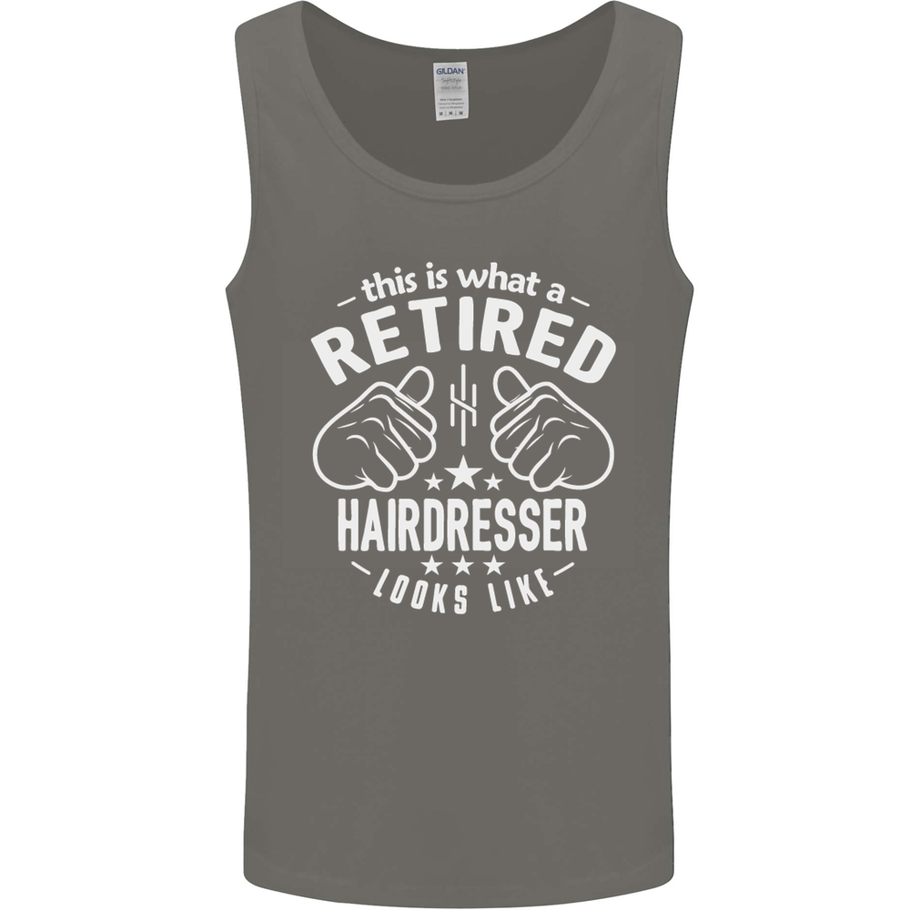 A Retired Hairdresser Looks Like Mens Vest Tank Top