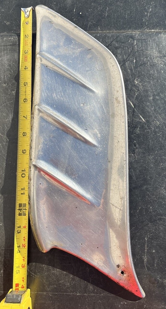 Original Vintage 1953-54 chevy front gravel shield, stainless.