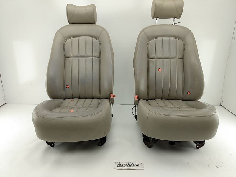 JAGUAR XJ8L X308 Pair Of Tan Leather Electric Bucket Seats 98 99 00 01 02 03