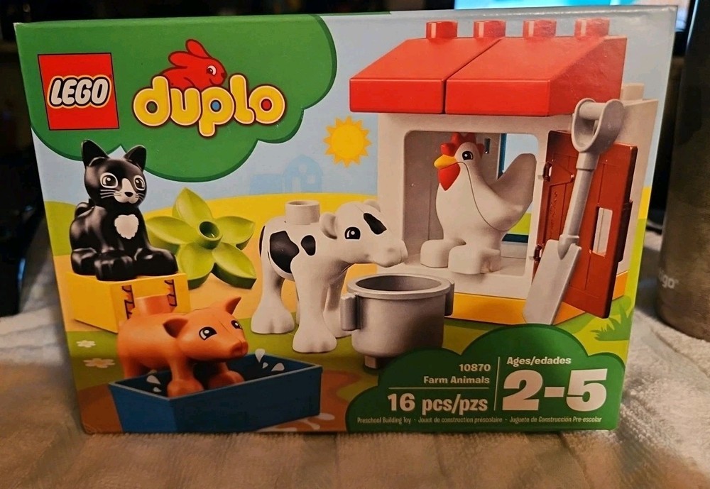 LEGO DUPLO Farm Animals Building Set 16 Pieces New Sealed