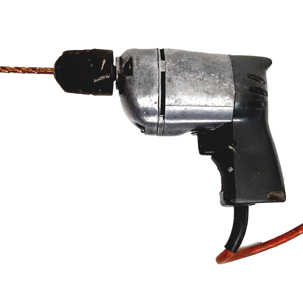 Vintage Black & Decker Corded Drill with Hand Tite Chuck Power Tool