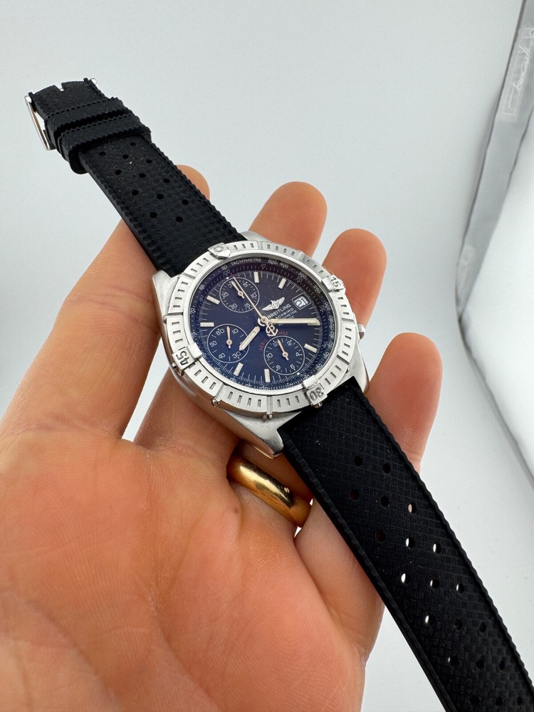 Breitling Blackbird Limited Edition Swiss Stainless Steel Watch with Black Dial  