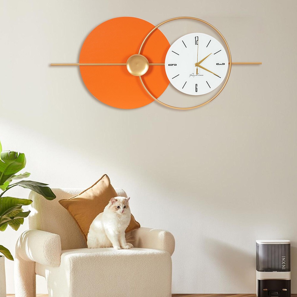 80x35cm Modern Artistic Wall Clock – Stylish Home Decor