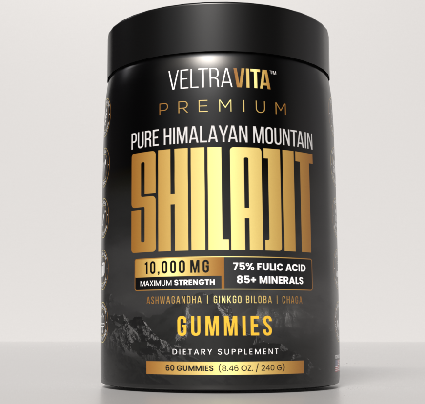 Pure Himalayan Shilajit Gummies Lab Tested  USA Made - Natural Organic Flavour