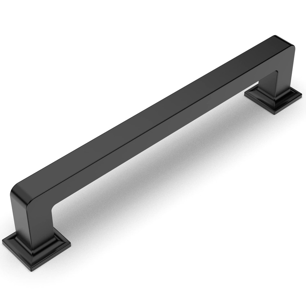 10 Pack Matte Black Cabinet Pulls 5 Inch(128MM) Hole Centers Kitchen Cabinet ...