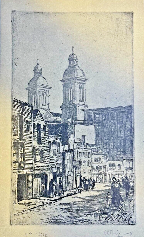 1906 Boston Massachusetts Mount Vernon Street St. Mary's Tea Wharf Dock Street