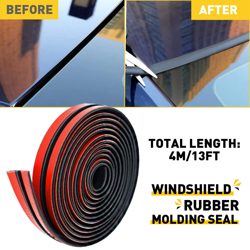 Car Roof Windshield Window Rubber Seal Strip Sealed Moulding Trim Accessories 4M