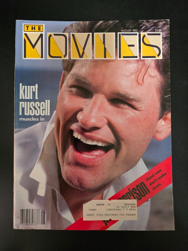 The Movies Aug 1983 Kurt Russell Cover Jim Morrison Glenn Close Superman III VF-