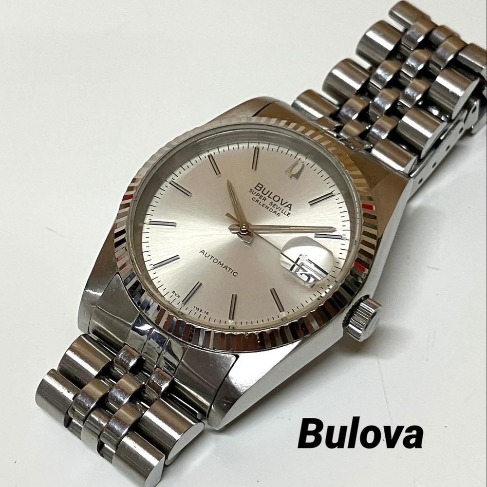 Bulova 4460102 Super Seville Automatic Wristwatch Timepiece Vintage Style