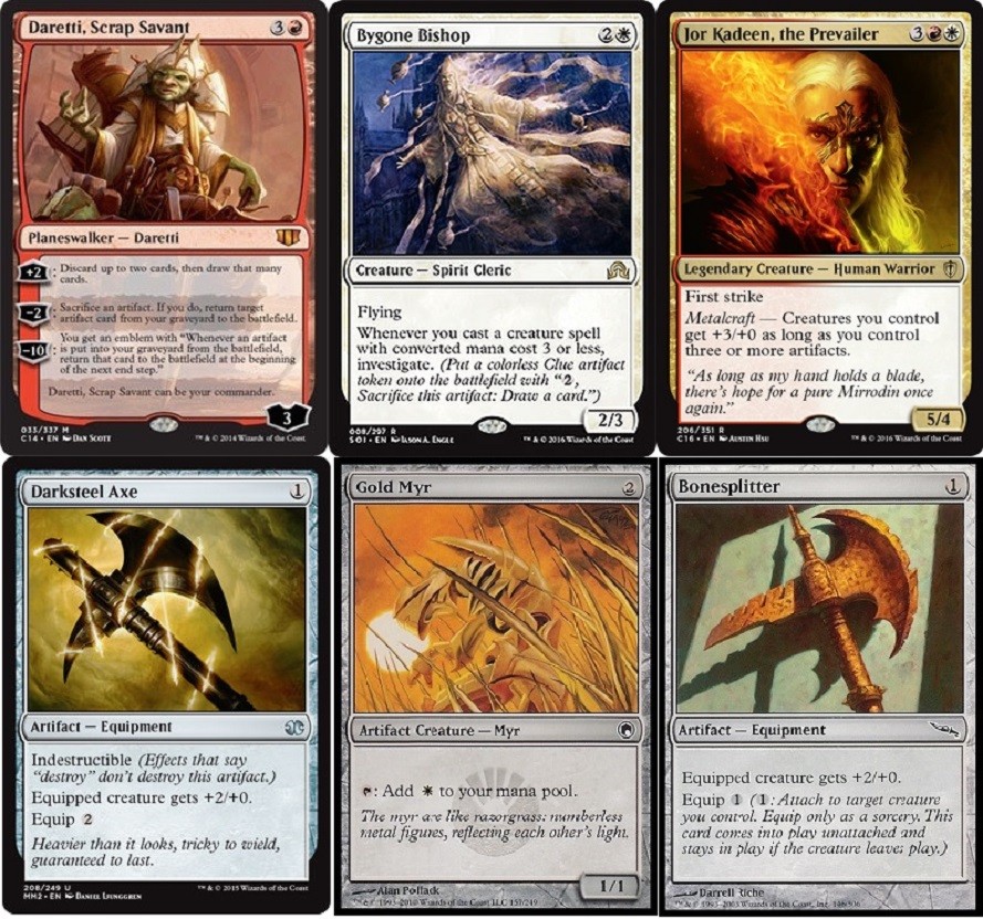 Daretti's Destroyers MTG Deck with Jor Kadeen Gold Myr 60 Cards