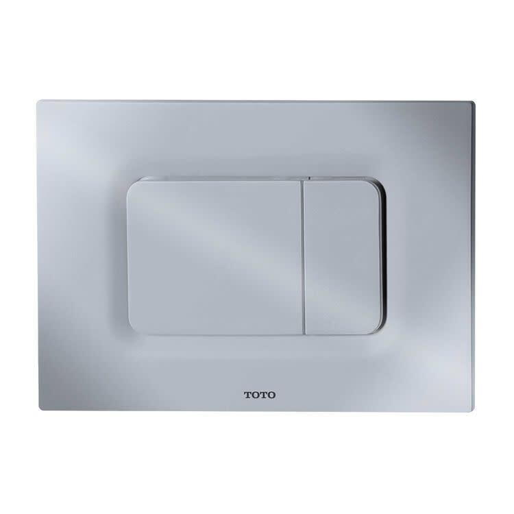 TOTO YT920 Dual Button Push Plate for In Wall Tank Systems - Silver