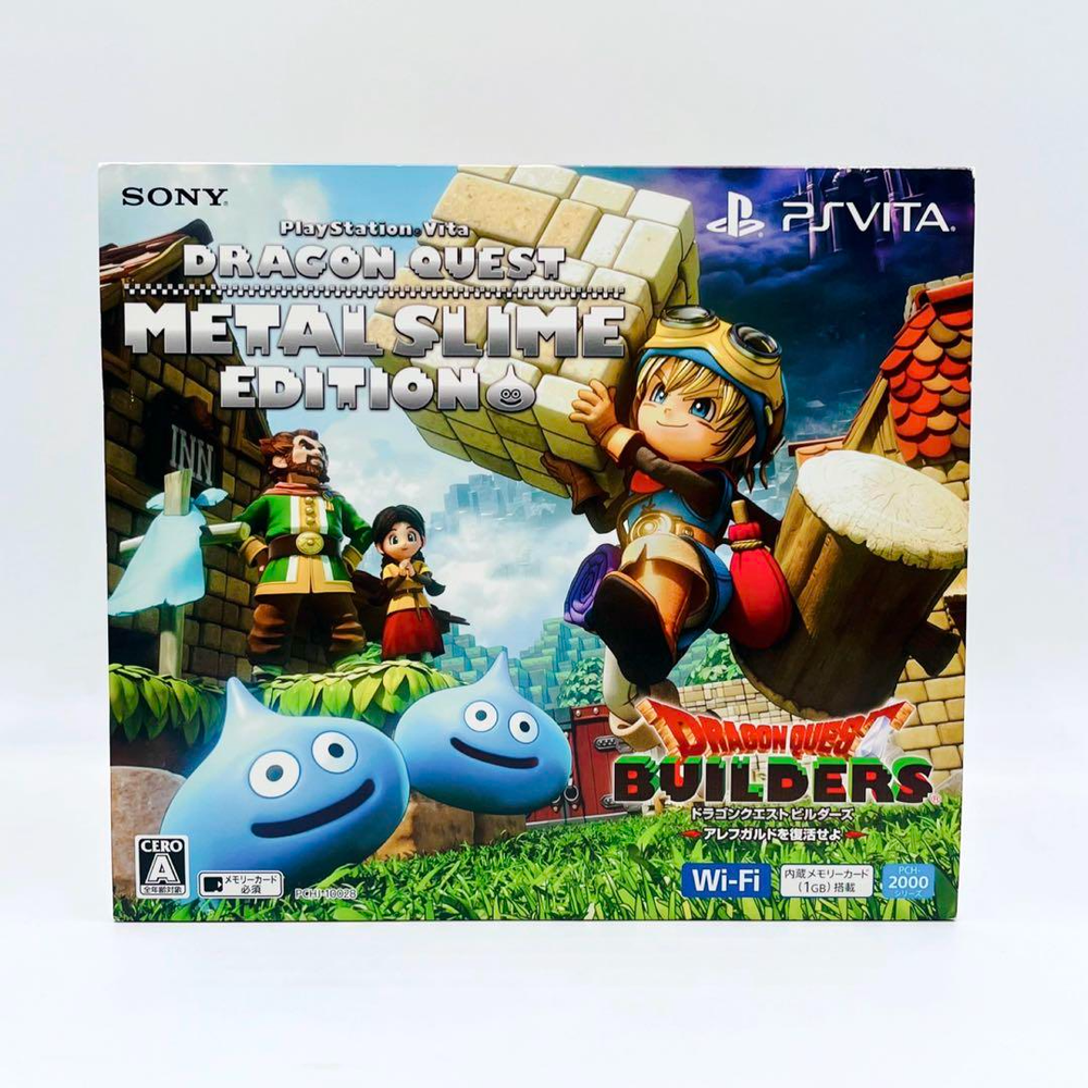 Sony PS Vita Dragon Quest Builders Metal Slime Edition Console with Box Rare Limited Edition
