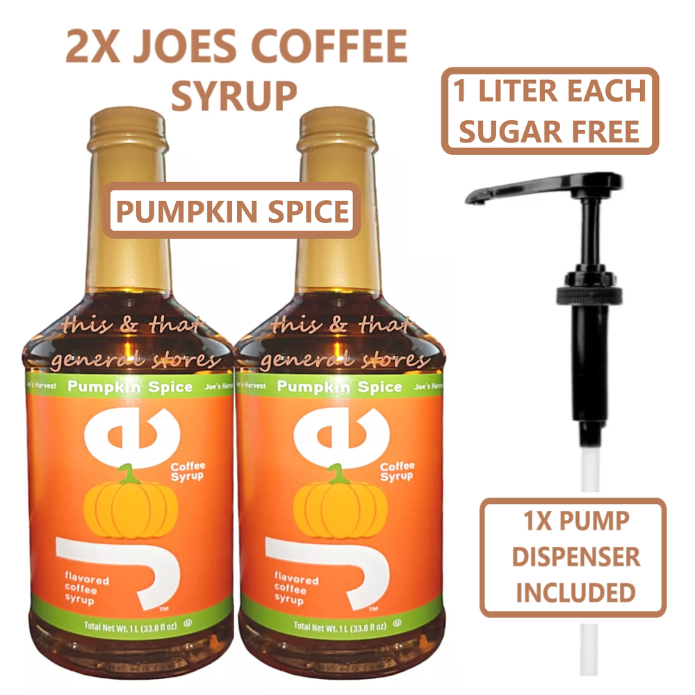2 LITERS SUGAR FREE LIMITED TIME PUMPKIN SPICE +1 PUMP by JOES COFFEE SYRUP-image