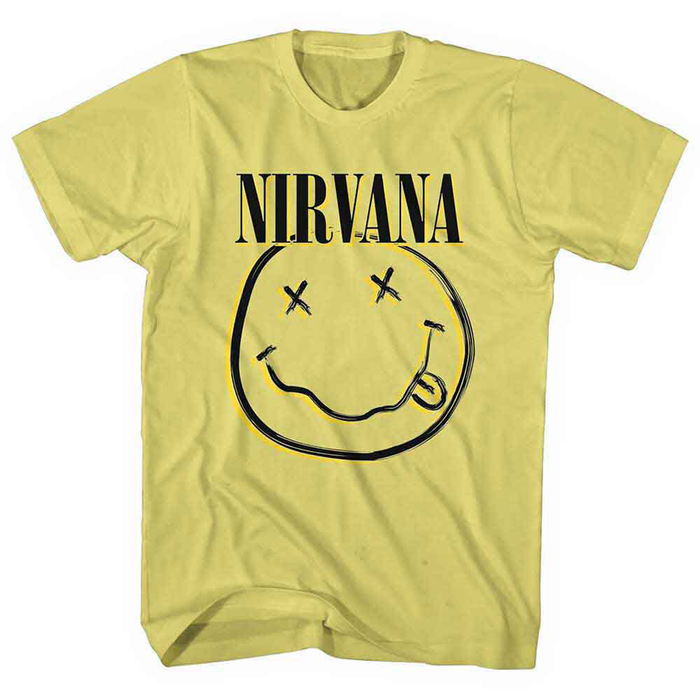 Nirvana Inverse Grunge Style Face Graphic T-Shirt