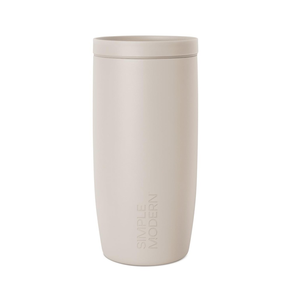 Insulated Stainless Steel Travel Mug with 360° Lid & Ceramic Lining